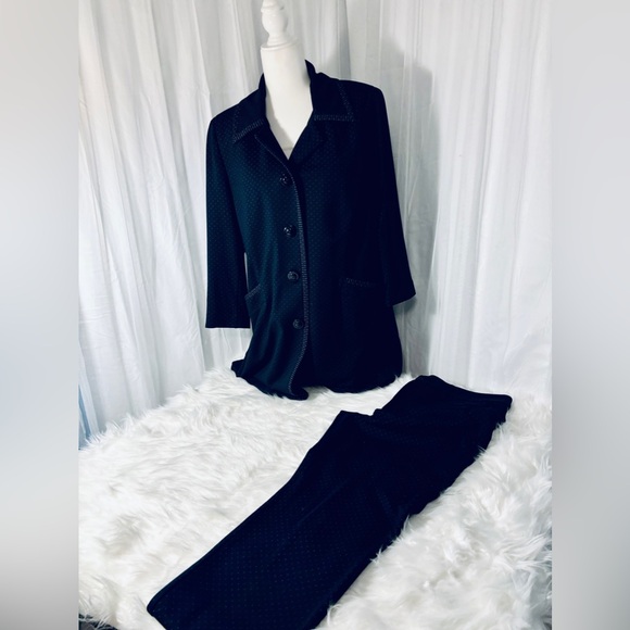 Cabi Carriage Trouser 5679 knit dot pattern - Picture 2 of 5